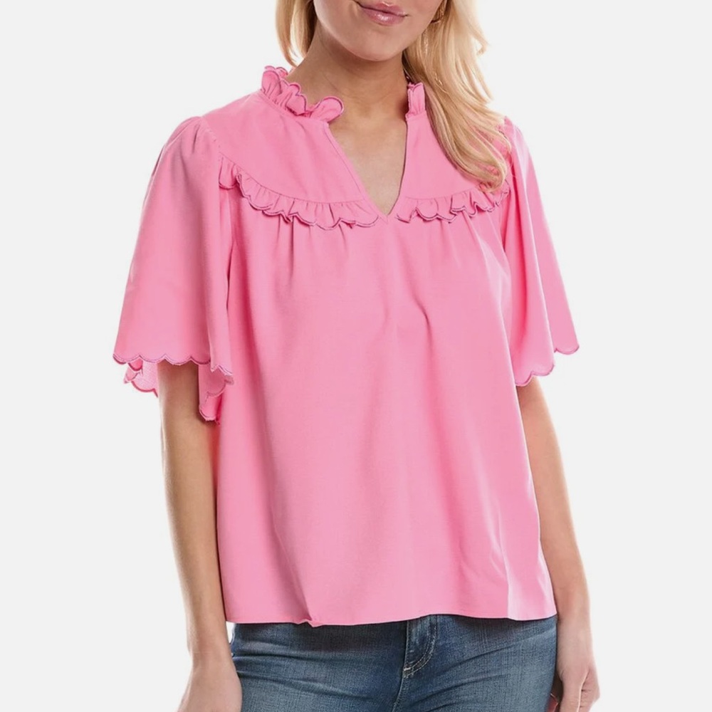 Crosby By Mollie Burch Pink Mattie Top
